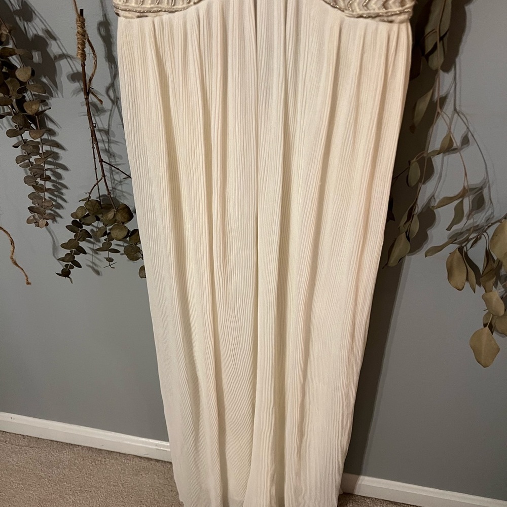 Free People Cream Maxi Dress with Embellished Bodice - Picture 6 of 16